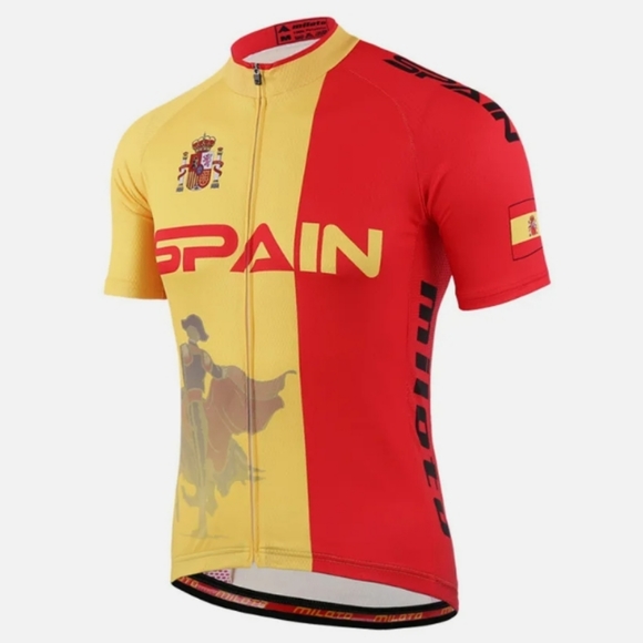 💛Miloto Spain Team Men's Bicycle Jersey - Picture 11 of 14